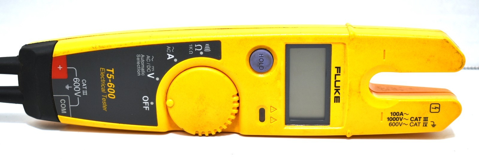 Fluke T5-600 600V Basic Electrical Tester, Automatic AC/DC Voltage Meter