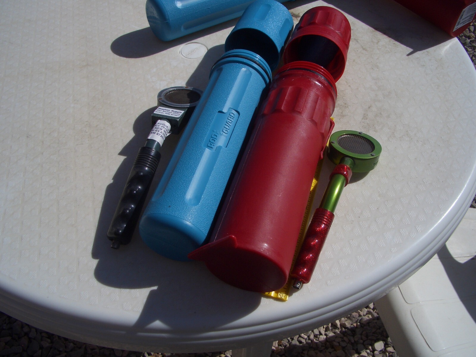 BLUE TRANSPORT CANISTER FOR GEIGER COUNTER PANCAKE PROBE 44-9 ; $22.00 + S/H