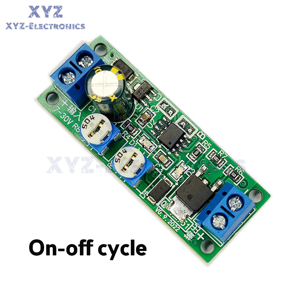 DC7-30V MOS Dual Cycle Timer Adjustable Delay Timing Relay Module On/Off Switch