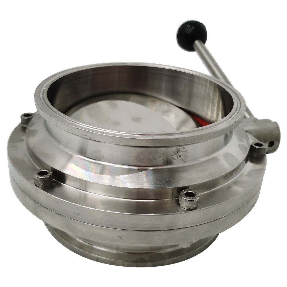 Sanitary Butterfly Valve 6Inch Tri Clamp Clover Tri Clamp Valve with Pull Handle