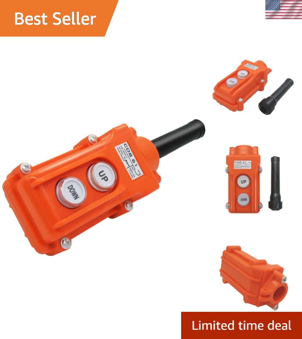 Rain Proof Up-Down Switch Control Station, Crane Pendant Hoist Push Button Sw…