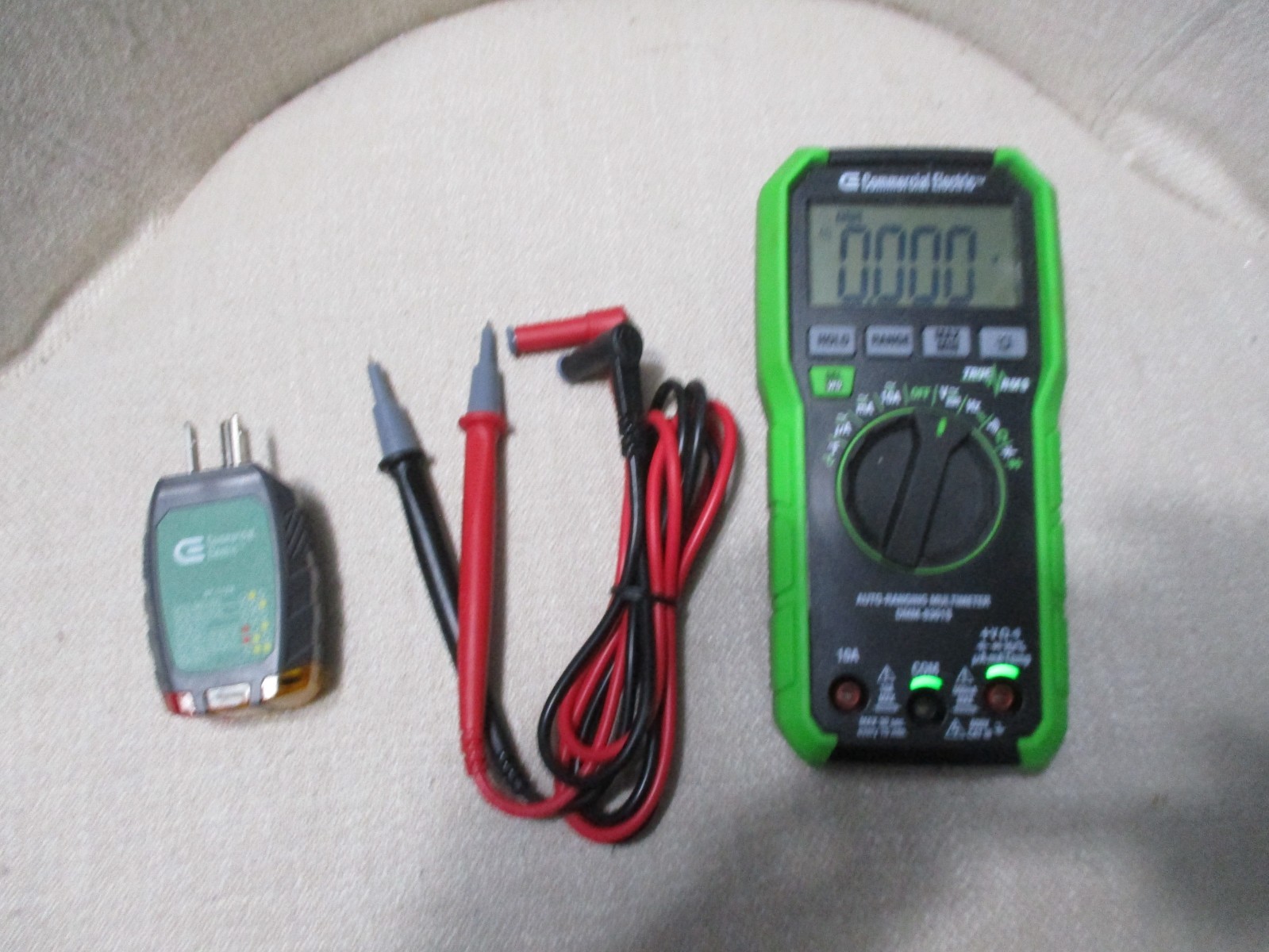 Commercial Electric 600-Volt True RMS Auto-Ranging Digital Multimeter & OT-112R