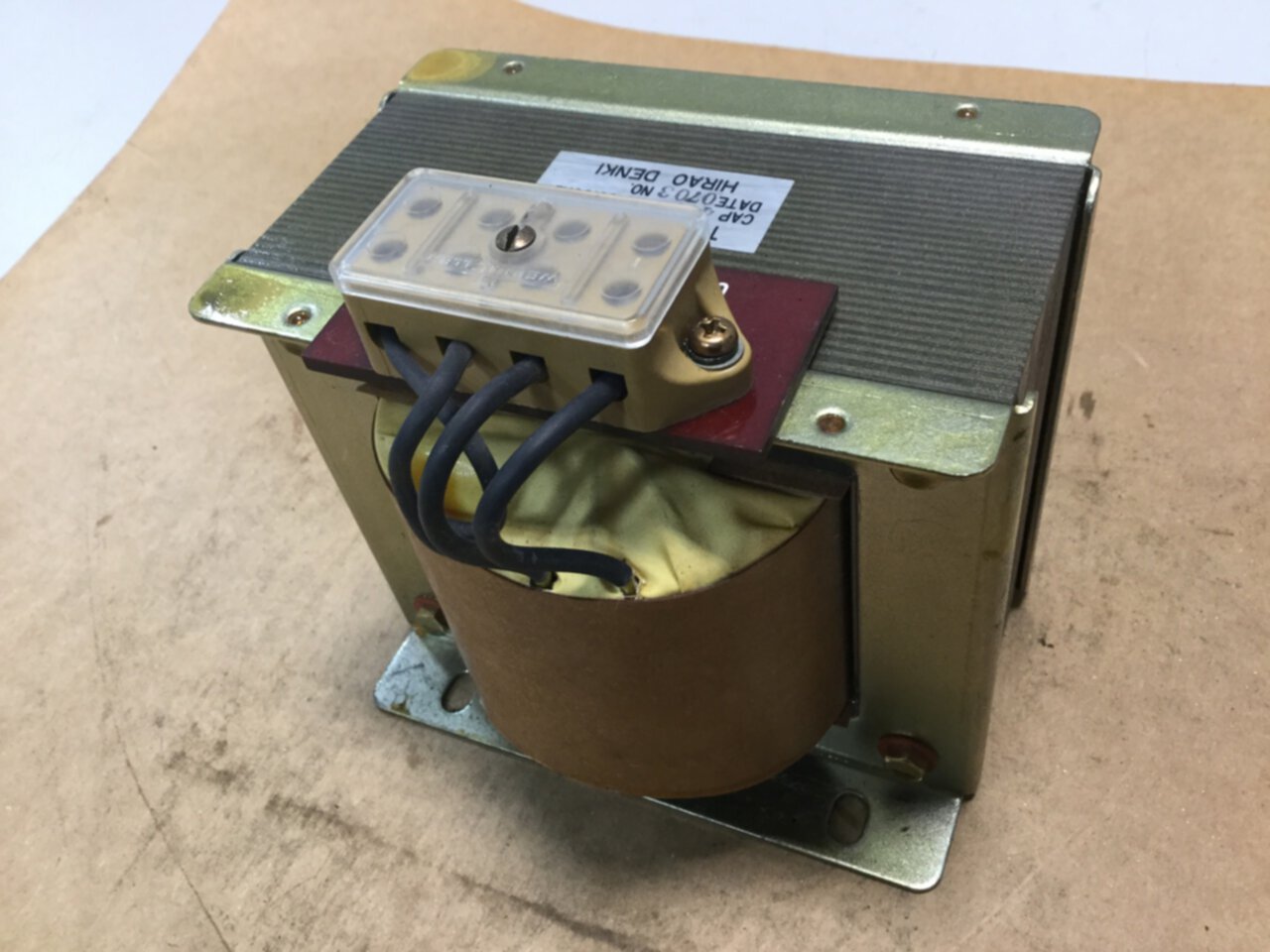 HIRAO DENKI 0.4 kVA Transformer HDT 400VA Used #102193