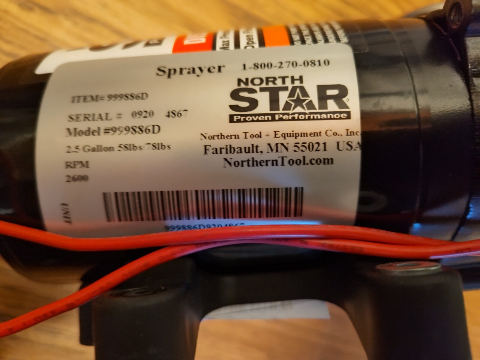 NorthStar 12V 150PSI 1.5 GPM High Pressure Disinfectant Diaphragm Pump