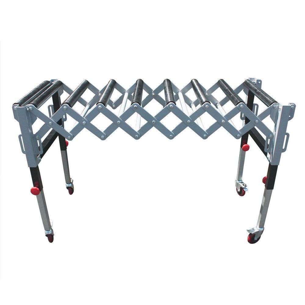 Adjustable Expandable Gravity Wheel 9 Roller Conveyor Flexible Table T1732