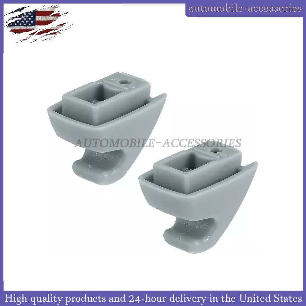 1Pair For 2007-2014 Chevrolet Tahoe Gray Sunvisor Shade Support Clip US