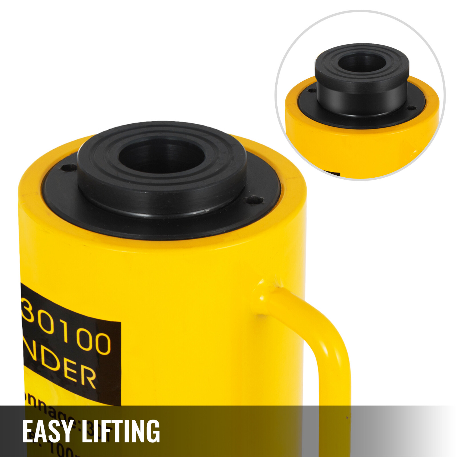 Hydraulic Cylinder Jack 30Ton 4″ Stroke Hollow Localfast 100mm/4inch Ram Metal