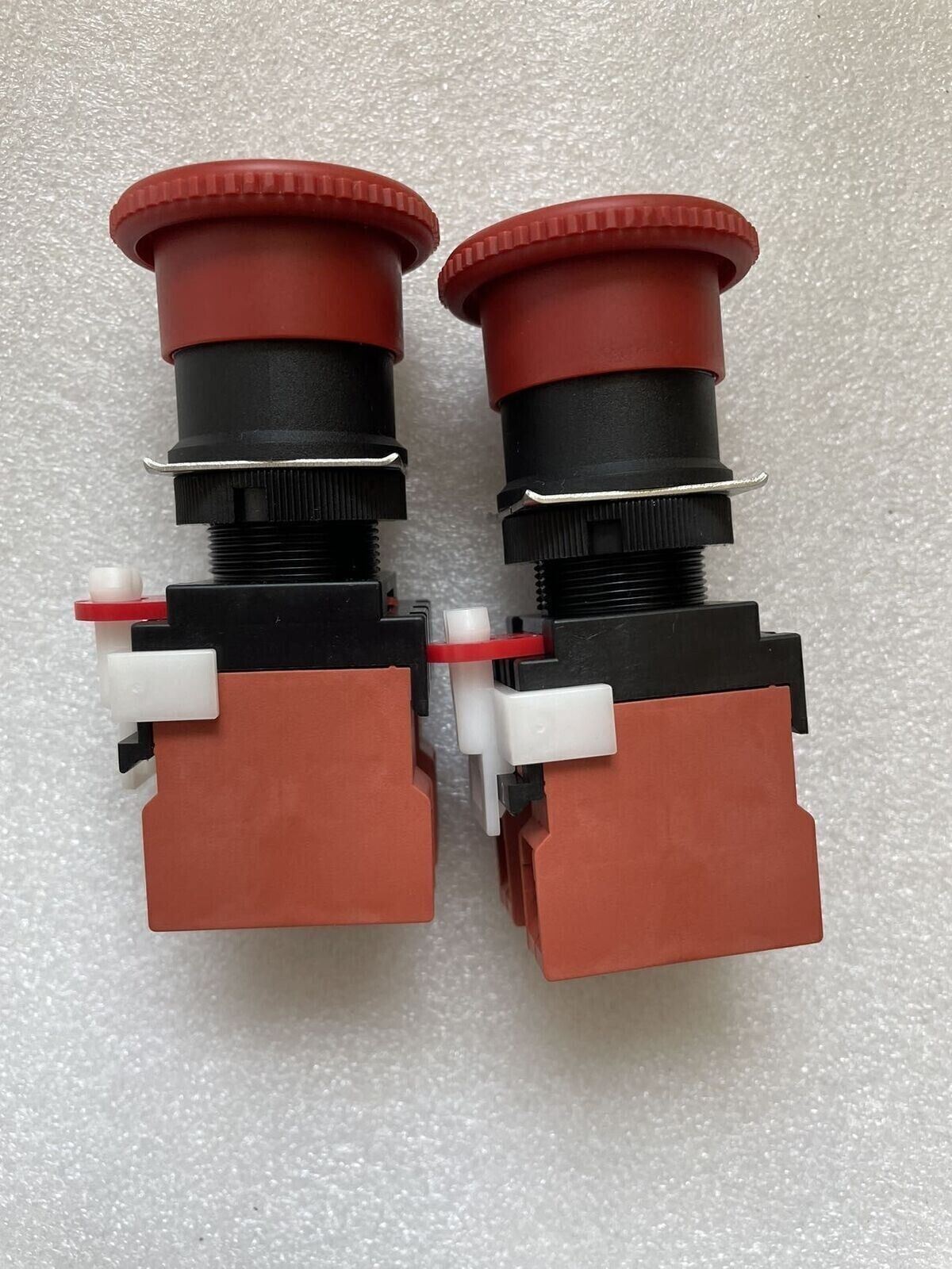 1PC A22E-M-02-EMO A22EM02EMO 1piece Omron Emergency Stop Switch Black Red Button