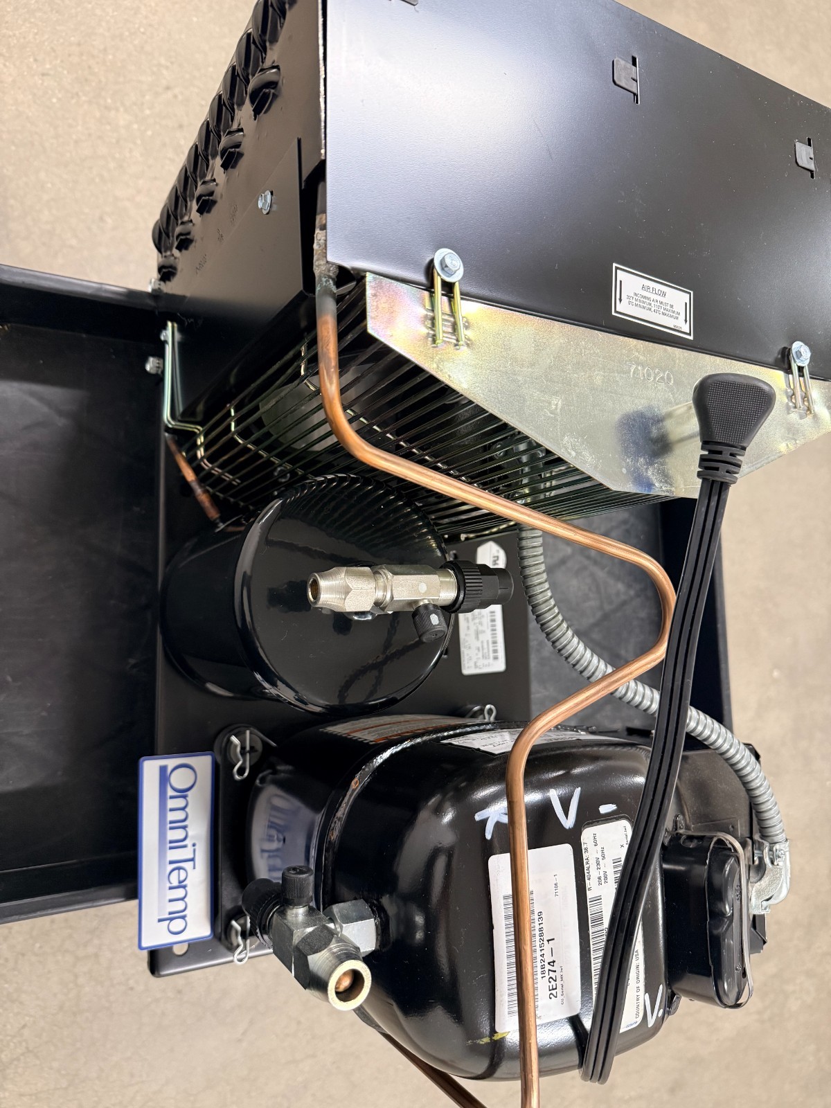OMNITEAM/TECUMSEH COND-UNIT-AJA2429-ZXDXB 208.V-1 PH-1/2-HP- R404A- INDOOR- NEW