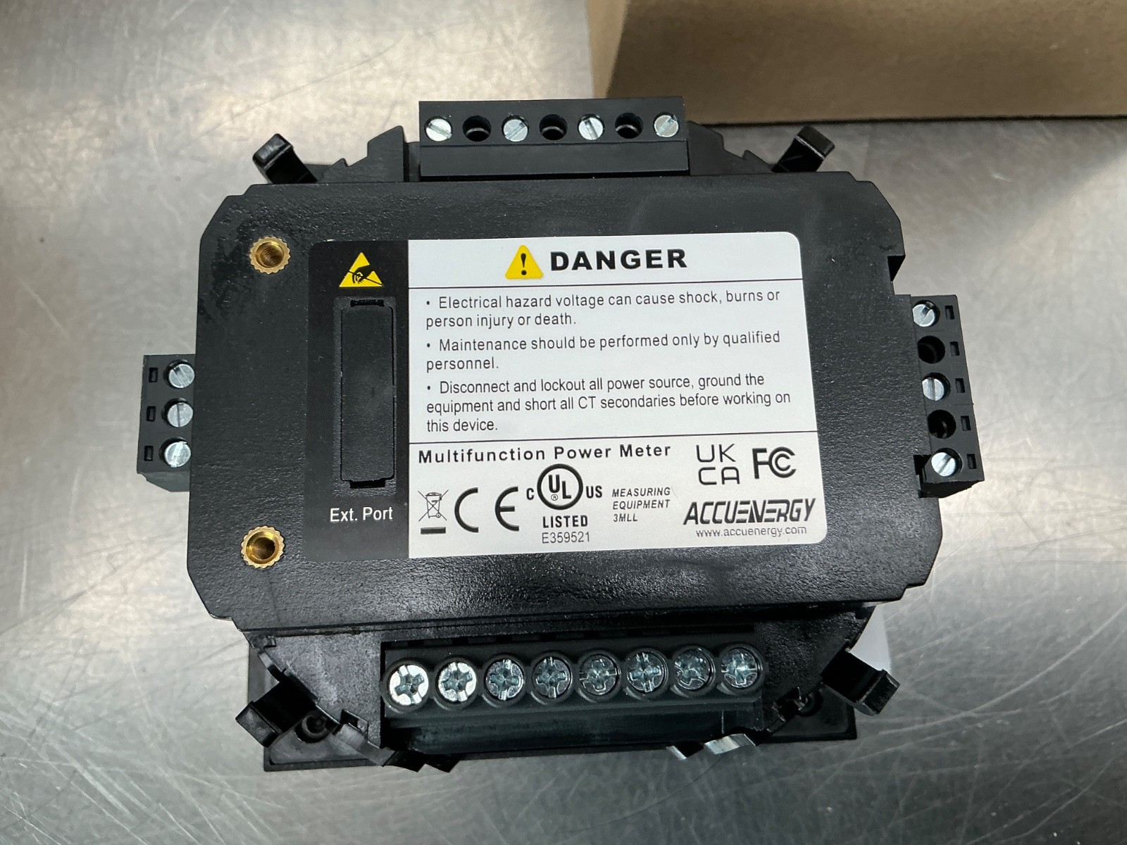 Accuenergy Acuvim IIR-D-mV-P1V3 Panel Mount Power Meter 16MB Data Logging