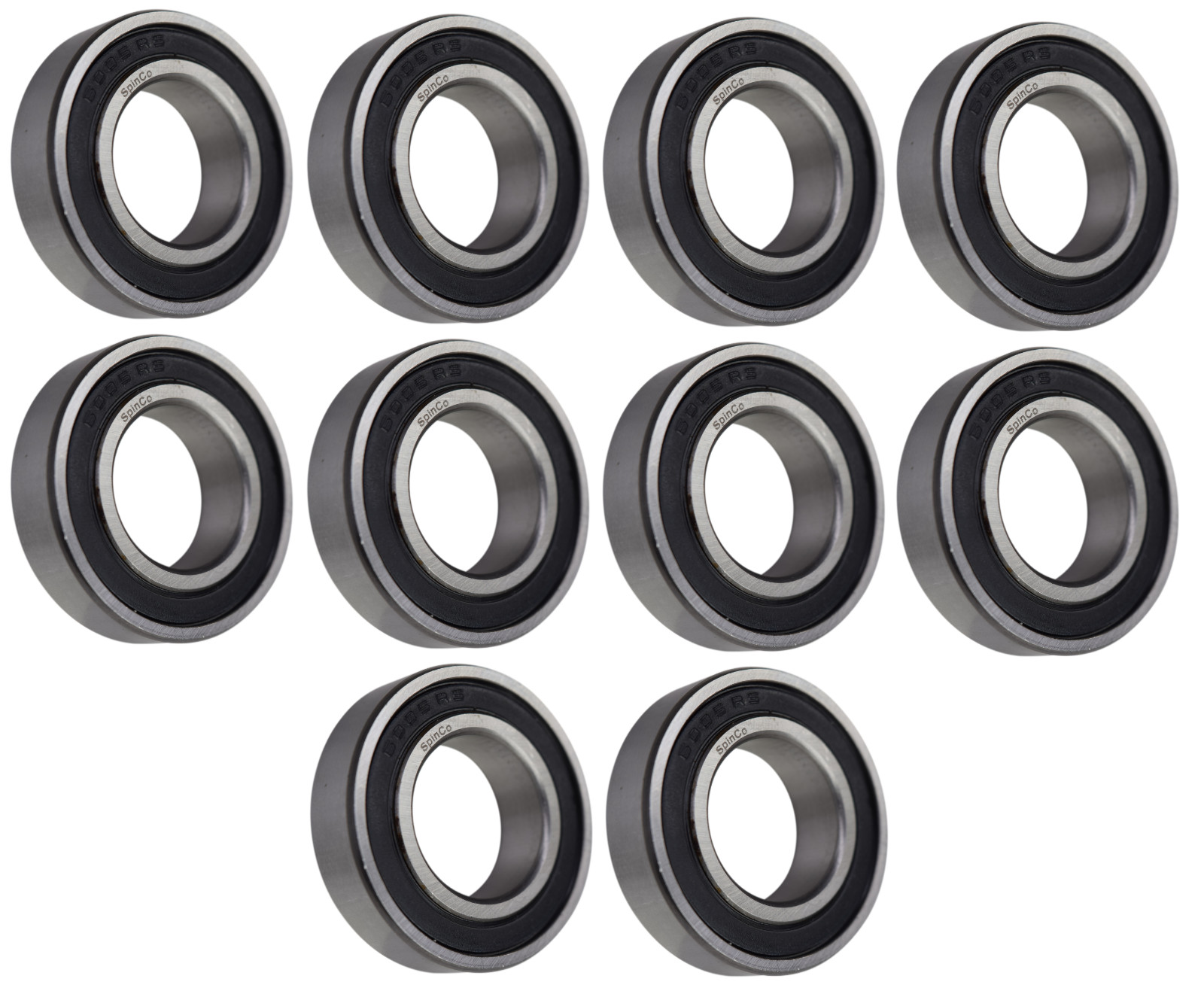 (10 Each) 6005-2RS, 6005LLU, 6005DDU Sealed Radial Ball Bearing 25X47X12 SpinCo