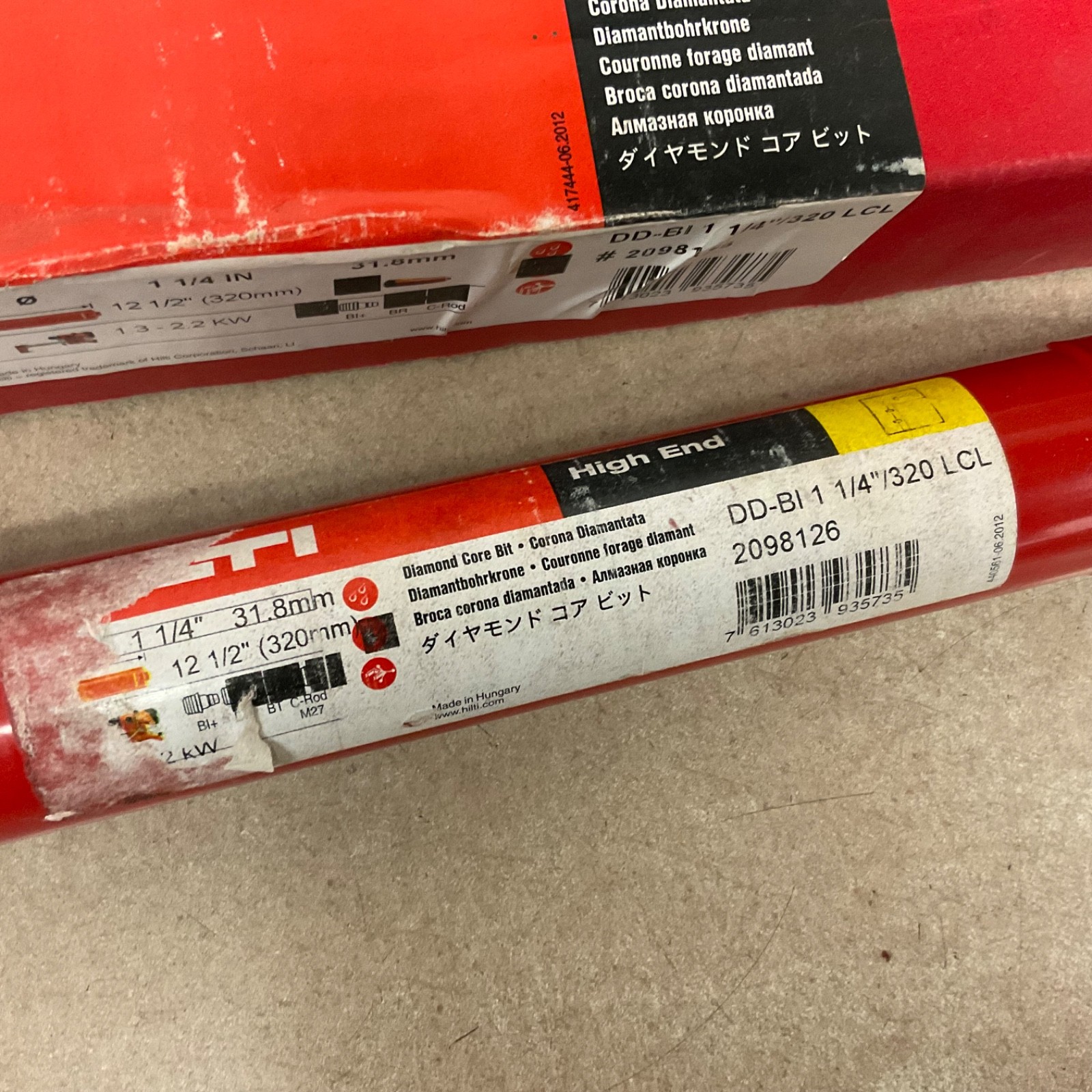 Hilti DD-BI 1-1/4″/320 LCL DIAMOND CORE BIT 2098126 FOR DD DRILL, 32mm DIA, 12”L