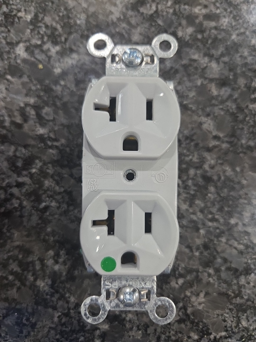 Lot Of 10 Pass & Seymour GRAY Duplex Receptacles, Hospital Grade, 20A