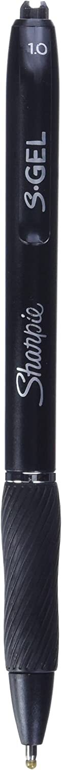 Sharpie S-Gel Gel Pens Bold Point 1.0mm Black Ink Gel Pen 12 Count