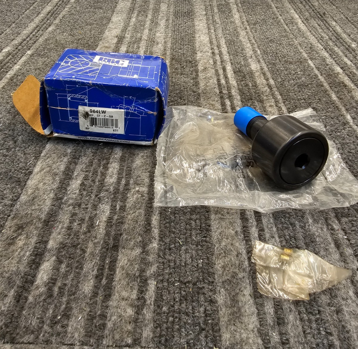 RBC Bearings S64LW: Flat Cam Follower Bearing 2-inch Roller Diameter