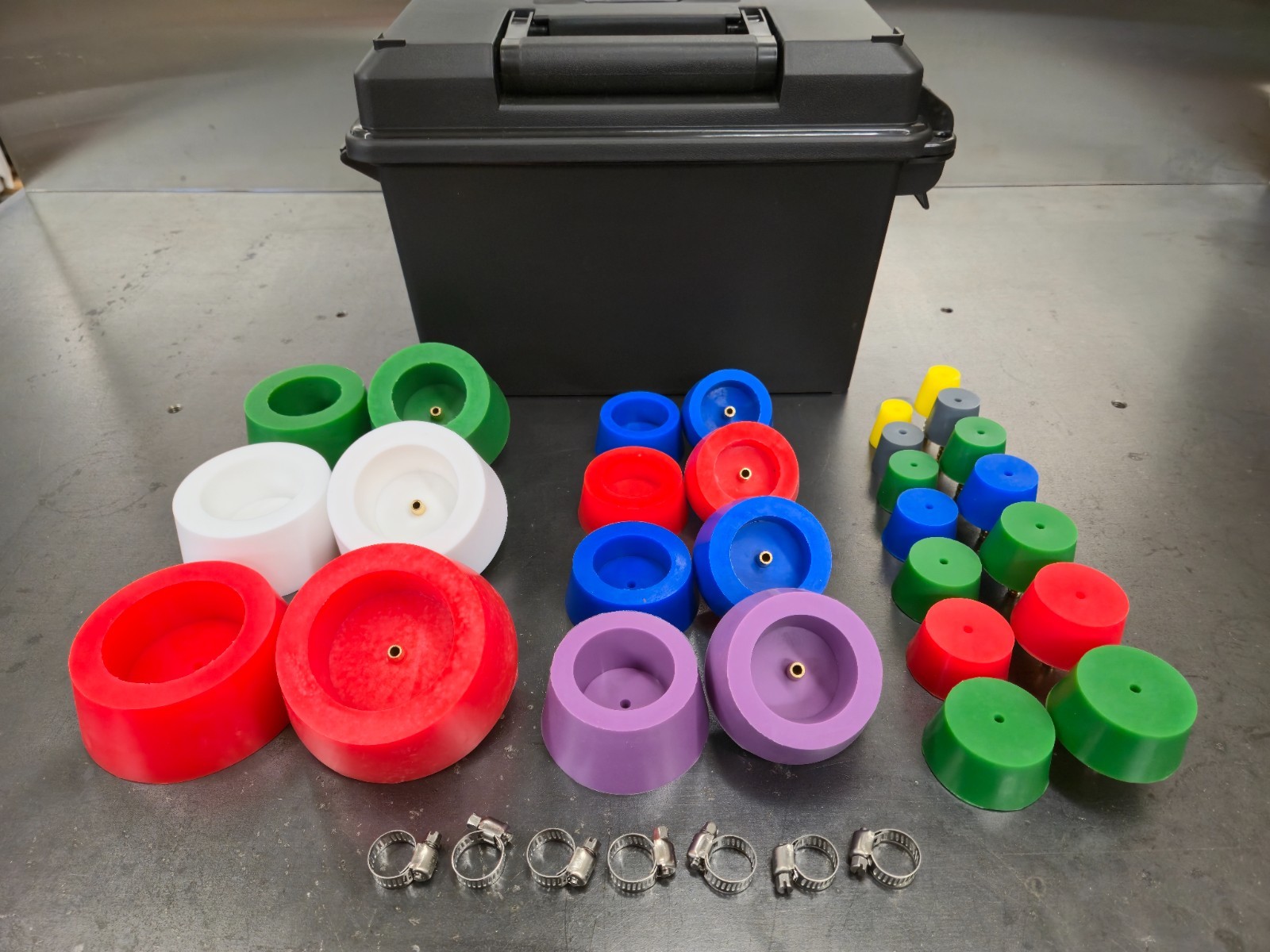 Silicone Purge Plug Kit with Case 1 to 4 inch for Tig Welding Sanitary Stainless