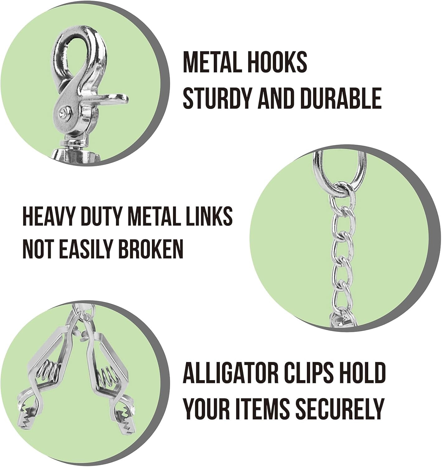 Metal Glove Clip Heavy Duty Glove Clips for Work Glove Holders Safety Glove Clip