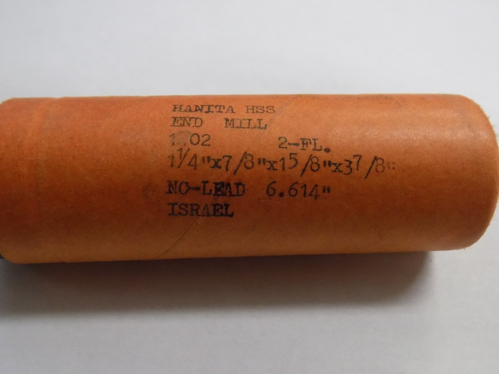 Hanita End Mill 1-1/4" x 7/8" x 1-5/8" x 3-7/8" HSS 2-Flutes