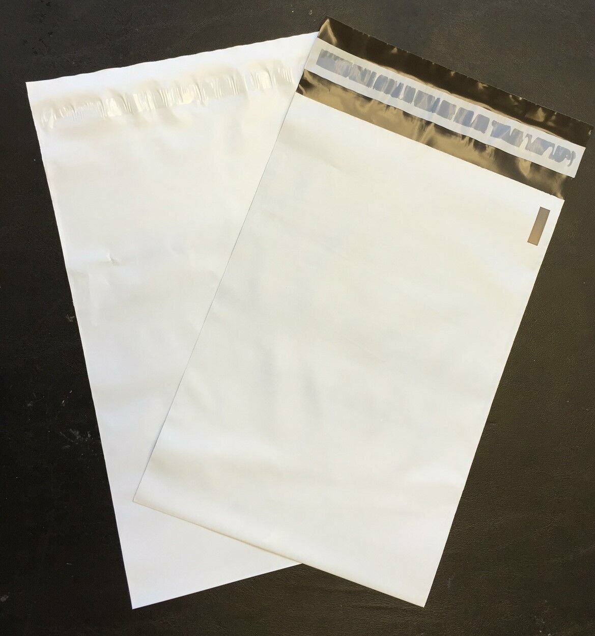 25 #5 (12″ x 15.5″) Unlined White Plastic Poly Mailer Bag Self Seal Free Ship