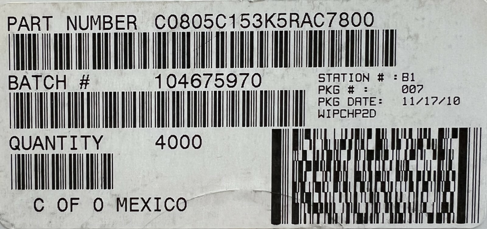 12-pack .015uF 50V X7R 0805 10% Ceramic Capacitor 0.015 uF 15000 pF SMD USA