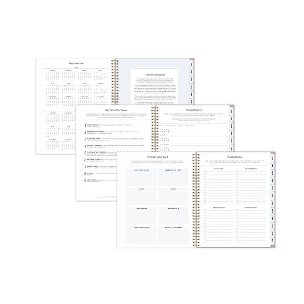 8.5"x11" Planner Zoya RY 2026 Weekly/Monthly Safety Wirebound