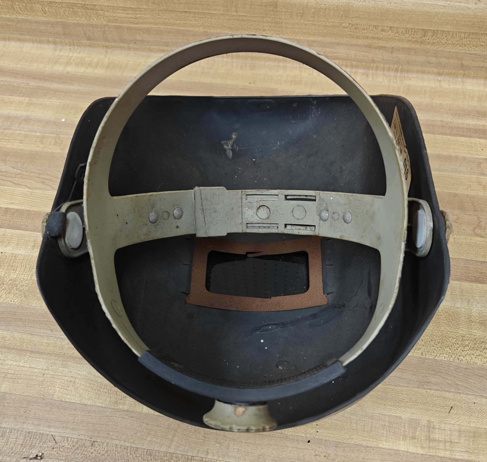 Vintage Fibre Metal Welding Helmet Mask Face Shield Model 910 USA Thermoplastic