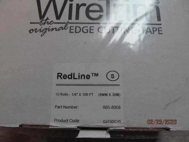 10 rolls Wiretrim 865-8008 edge cutting tape 1/4″ X 100 feet