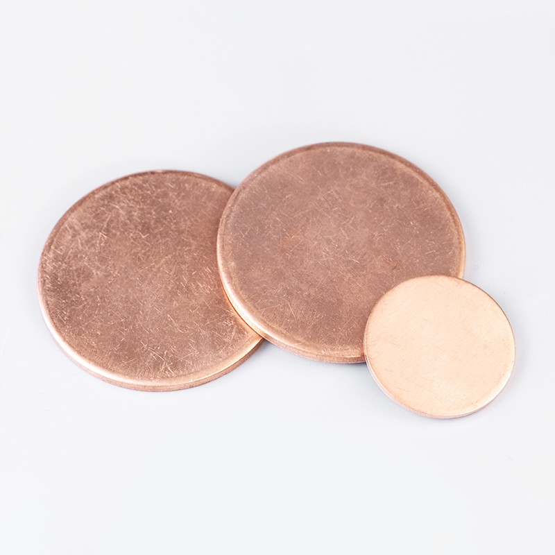 Solid Pure Copper Discs Blanks Round Plate Metal Sheet 10-300mm OD 0.5-5mm Thick