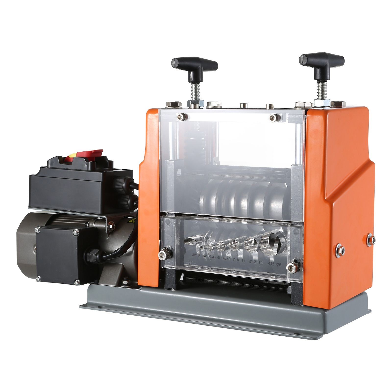 Efficient Motorized Wire Stripping Tool with Depth Gauge for Copper Recycling