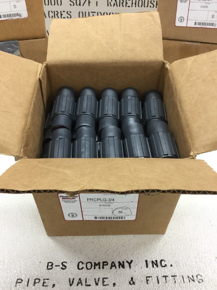 (50) PLASTI-BOND PRCPLG-3/4 3/4″ PVC Coated Rigid Conduit Coupling Fitting