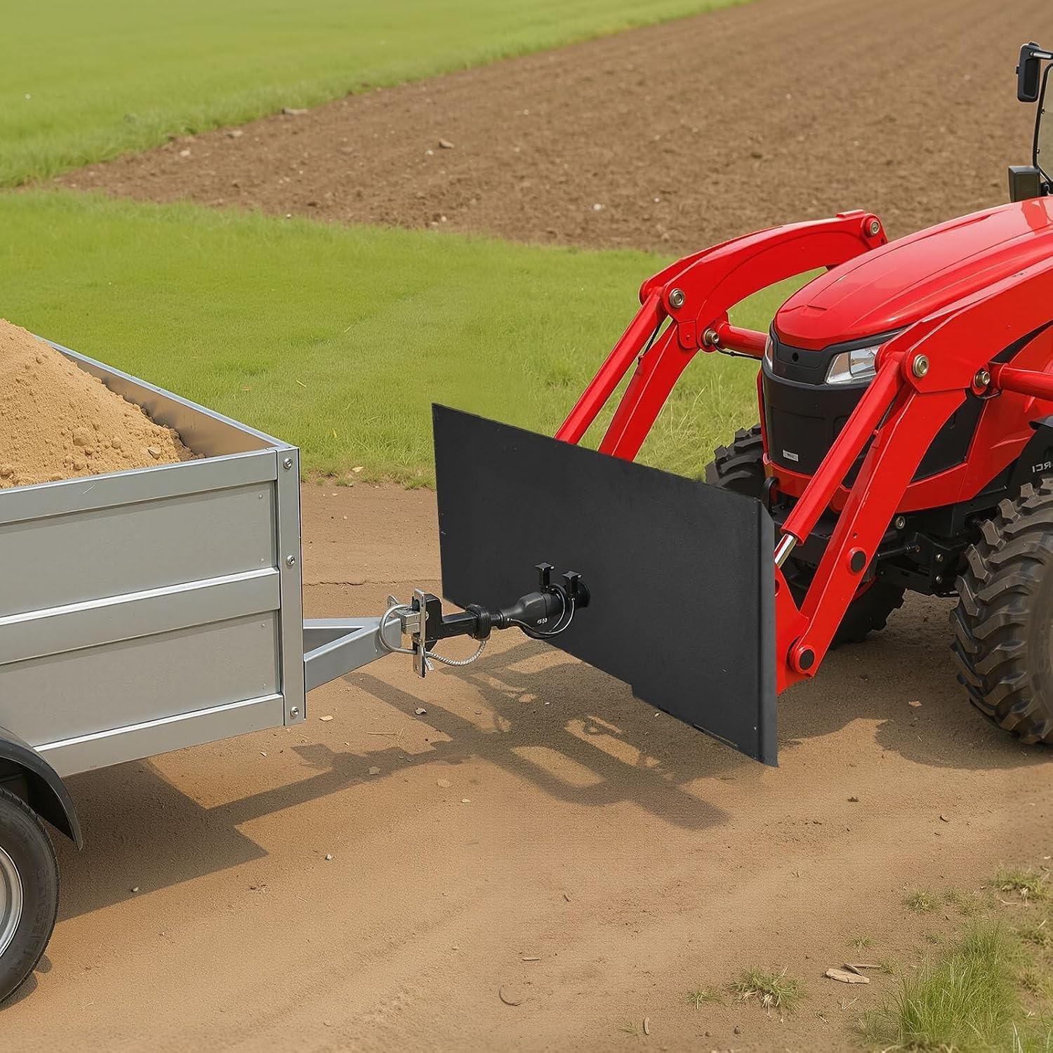 1/4 Inch Skid Steer Mount Plate – 3000lbs Capacity for Tractors & Skid Steers