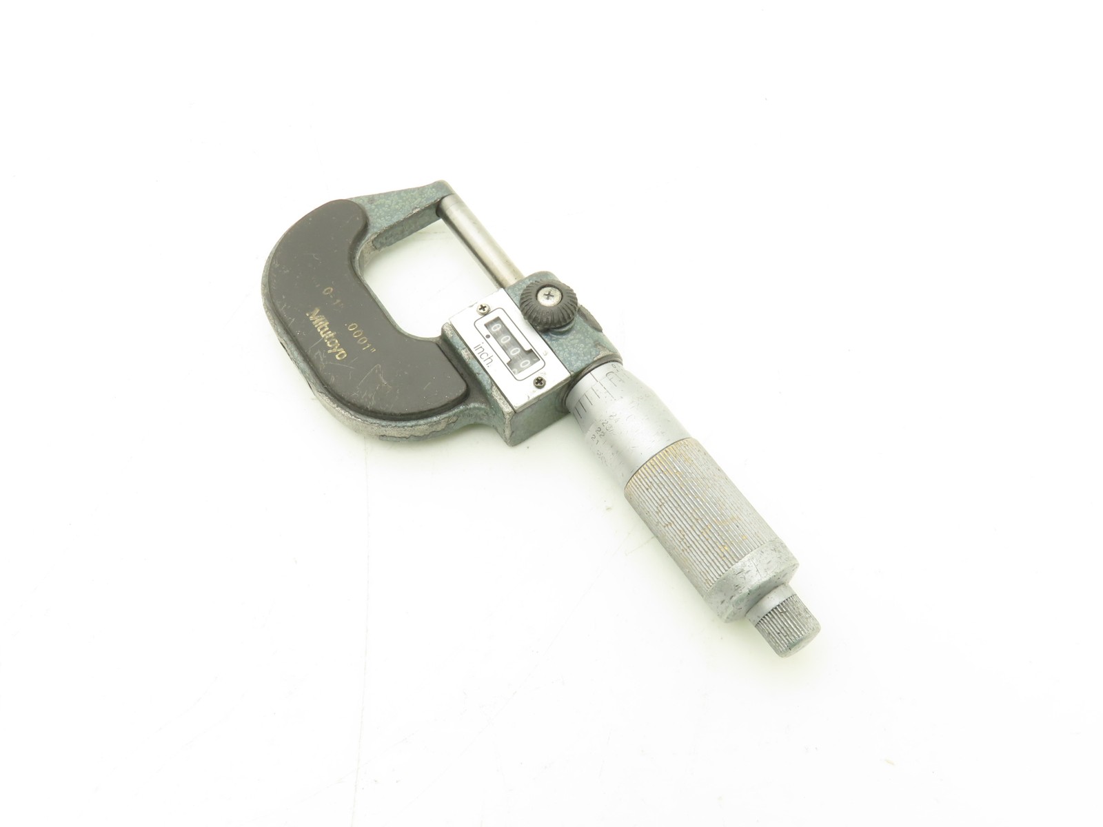 Mitutoyo 193-211 Mechanical Digit Counter Micrometer 0-1″ Range Blue LOT OF 2