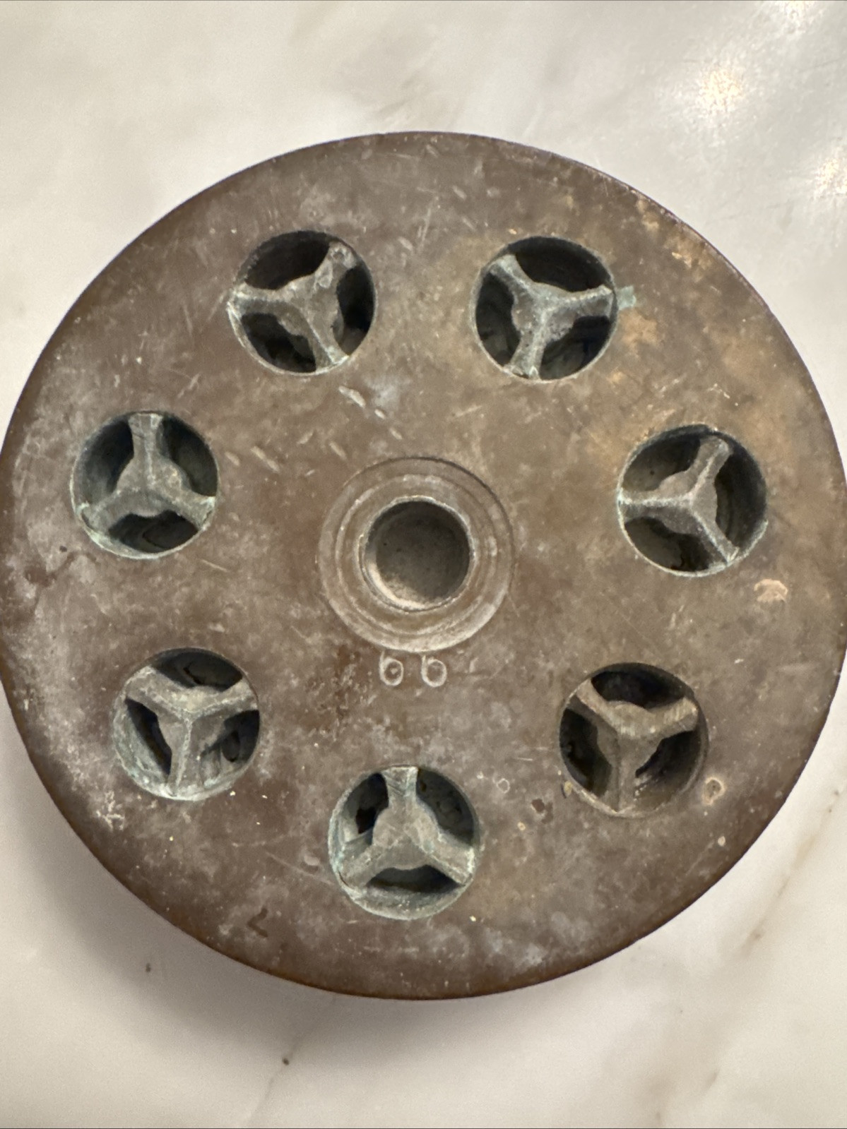 Pasta Die 3.5 (88.9￼ millimeters) Front 3.75 (95 Millimeters) Back 🍝