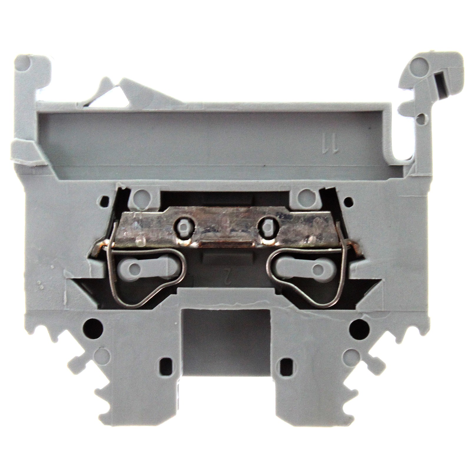 WAGO 280-101 DIN RAIL MOUNT 2-CONDUCTOR THROUGH TERMINAL BLOCK, 800V, 24A