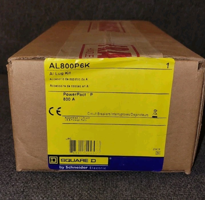 Square D AL800P6K 800A PowerPact P Al Lug Kit New in Box