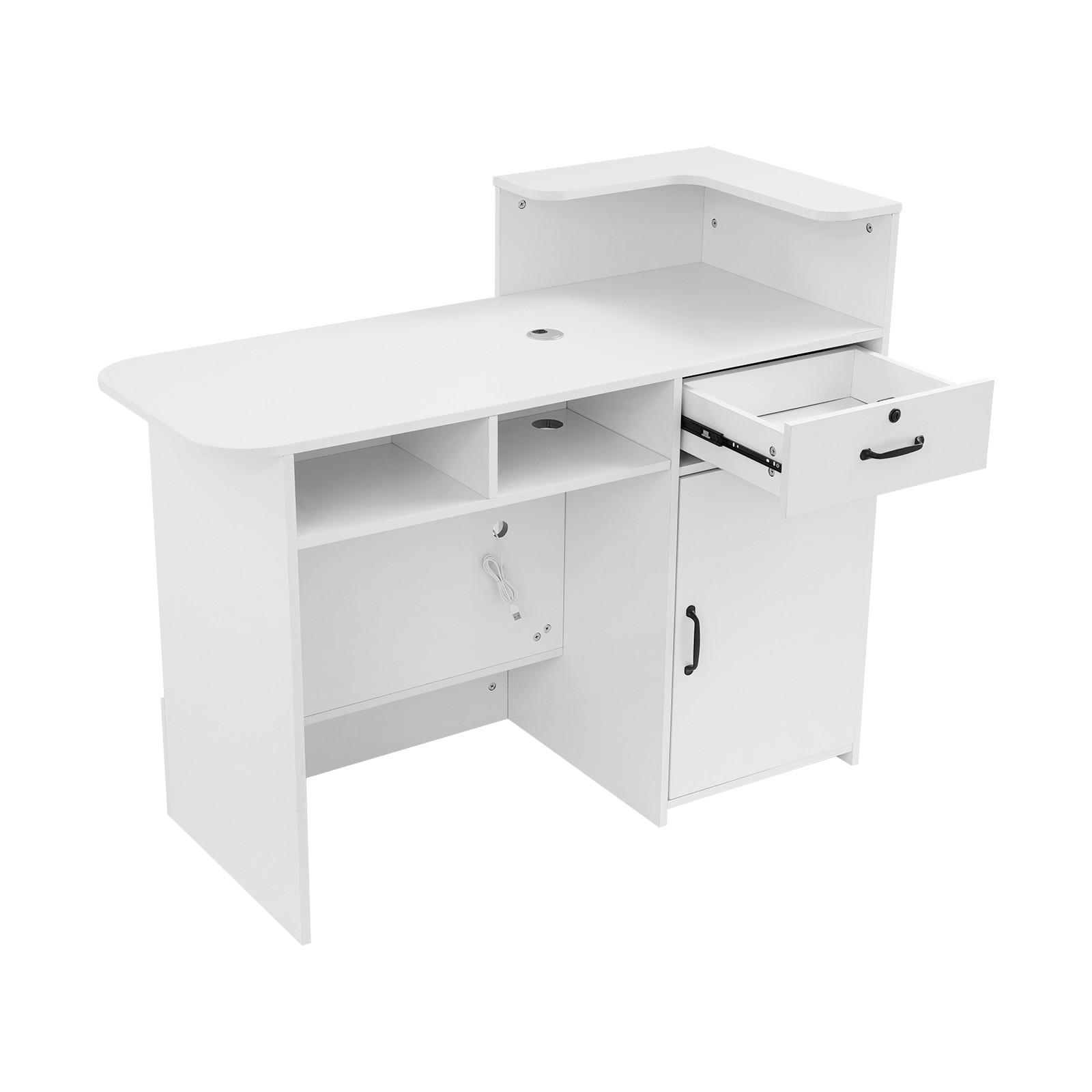 Office Reception Desk with Counter Salon Retail Checkout Counter Front Desk