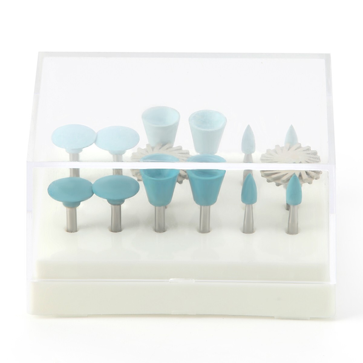 AZDENT Dental Composite Polishing Kit RA 2.35mm Wheel Discs Burs 14pcs/pack