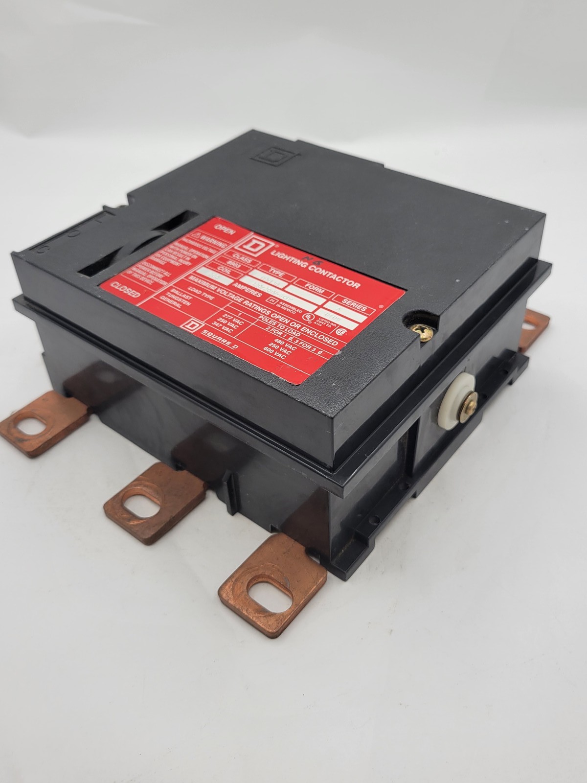 Square D 8903 PBV11B Lighting Contactor 200A 3P 600V 120/208V Coil Series A