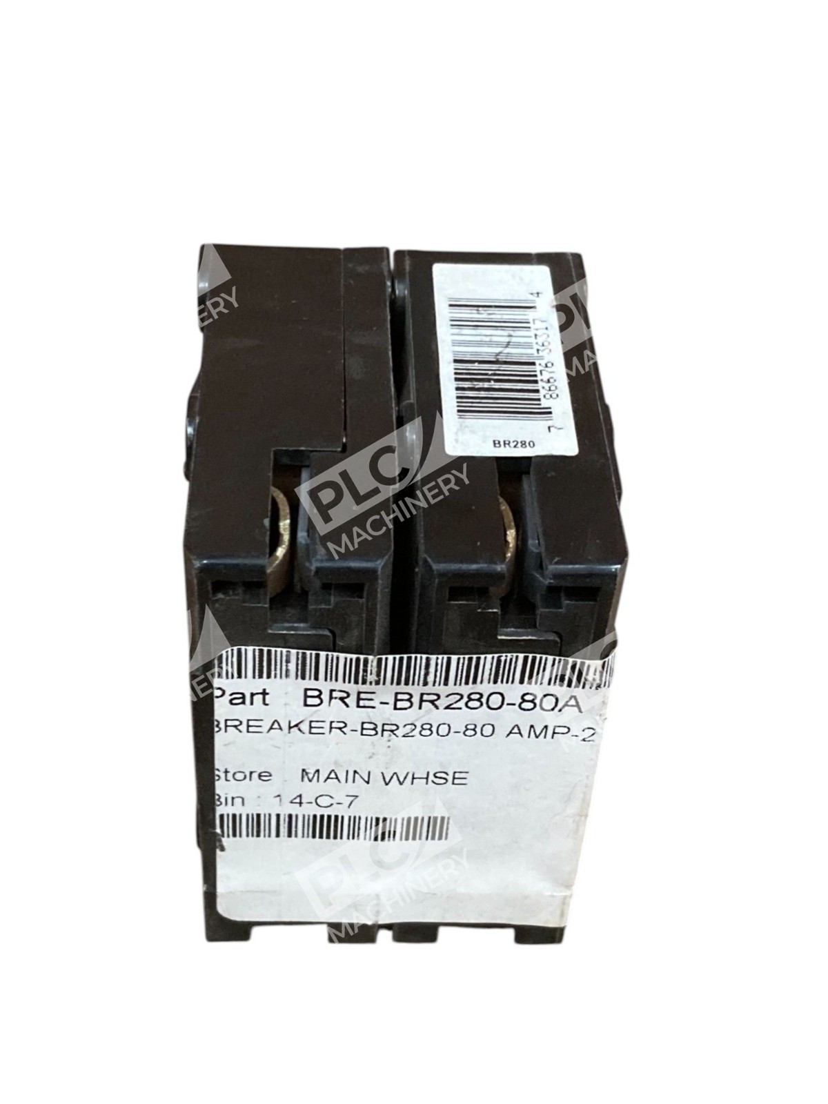 Cutler Hammer C280 HACR 2 Pole 80A Circuit Breaker BR280
