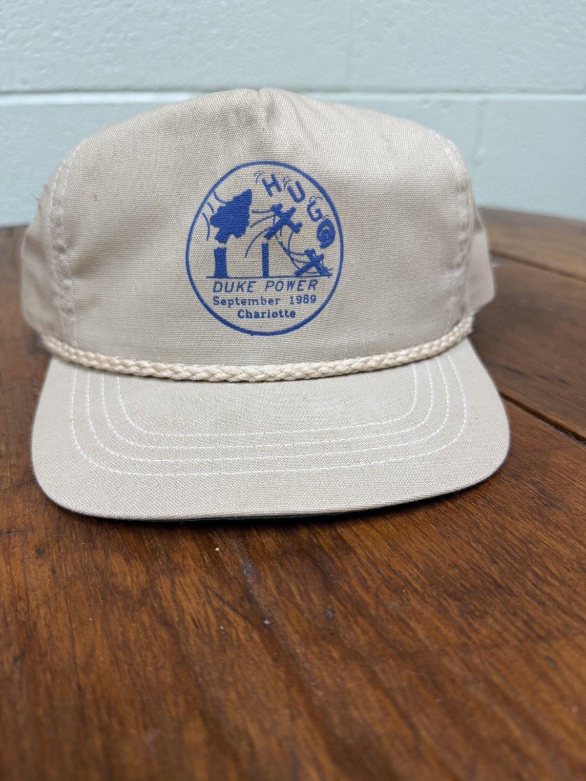Duke Power Hurricane Hugo Golf Style Hat September 1989 Great Collectible.