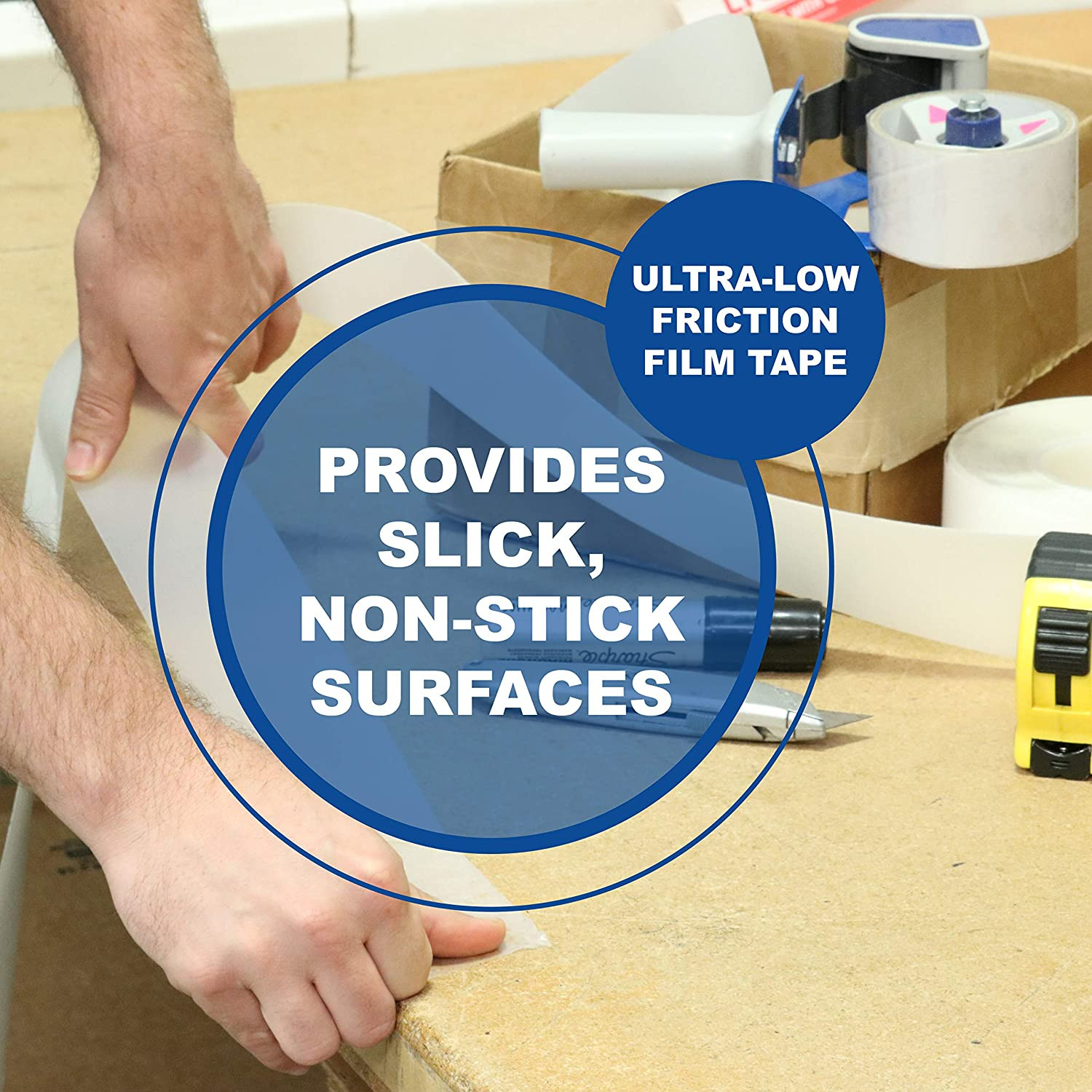 UHMW Tape Roll 2″ x 108′ – High Tack, Abrasion Resistant Adhesive