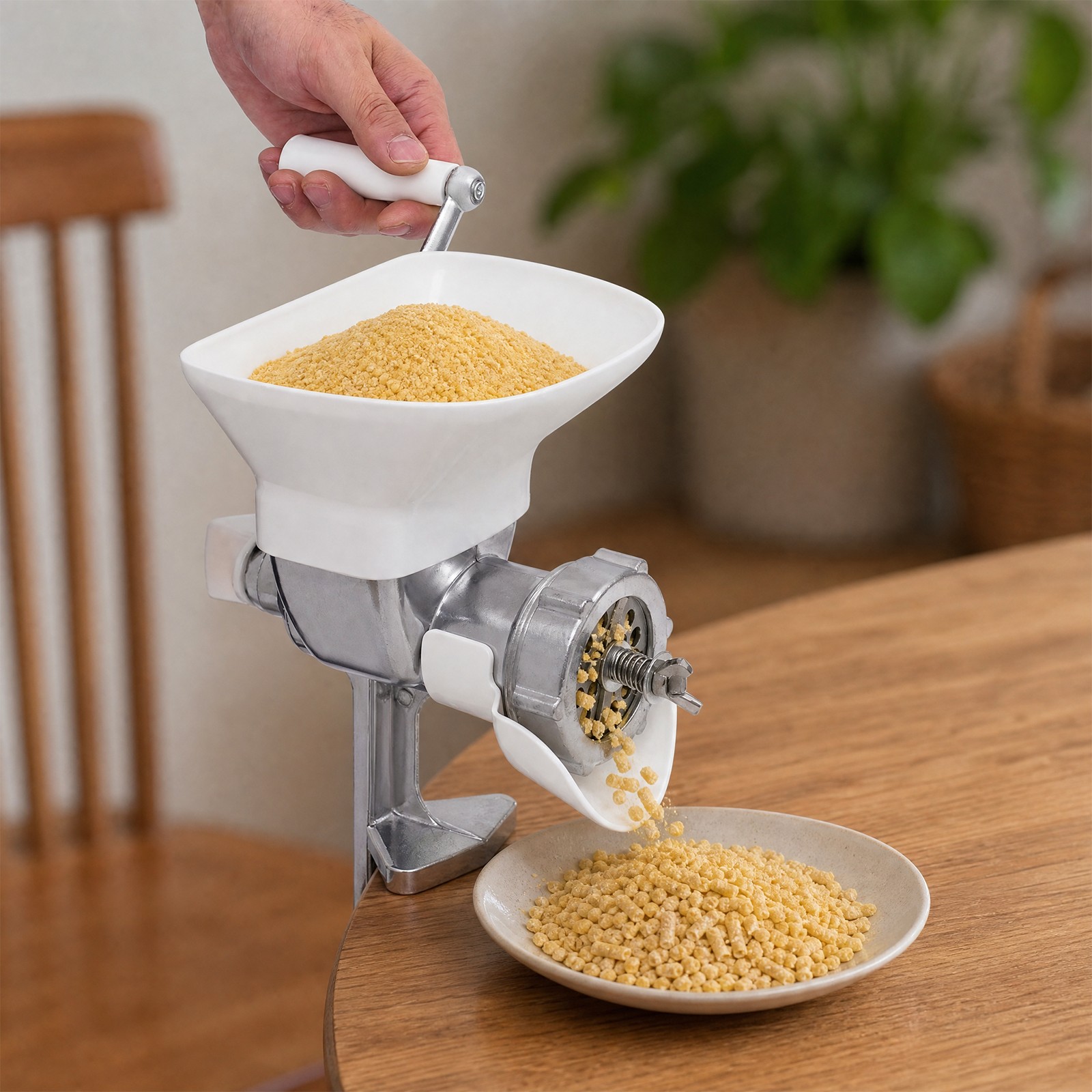 3mm Manual Animal Feed Pellet Mill Machine Bird Fishing Bait Granulator Pelleter