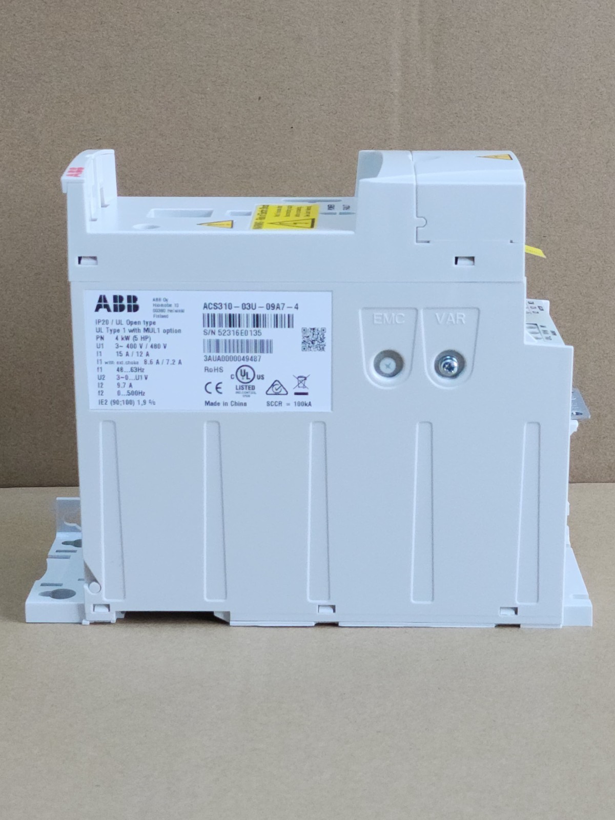 ACS310-03U-09A7-4 ABB ACS310 4KW 440V VFD