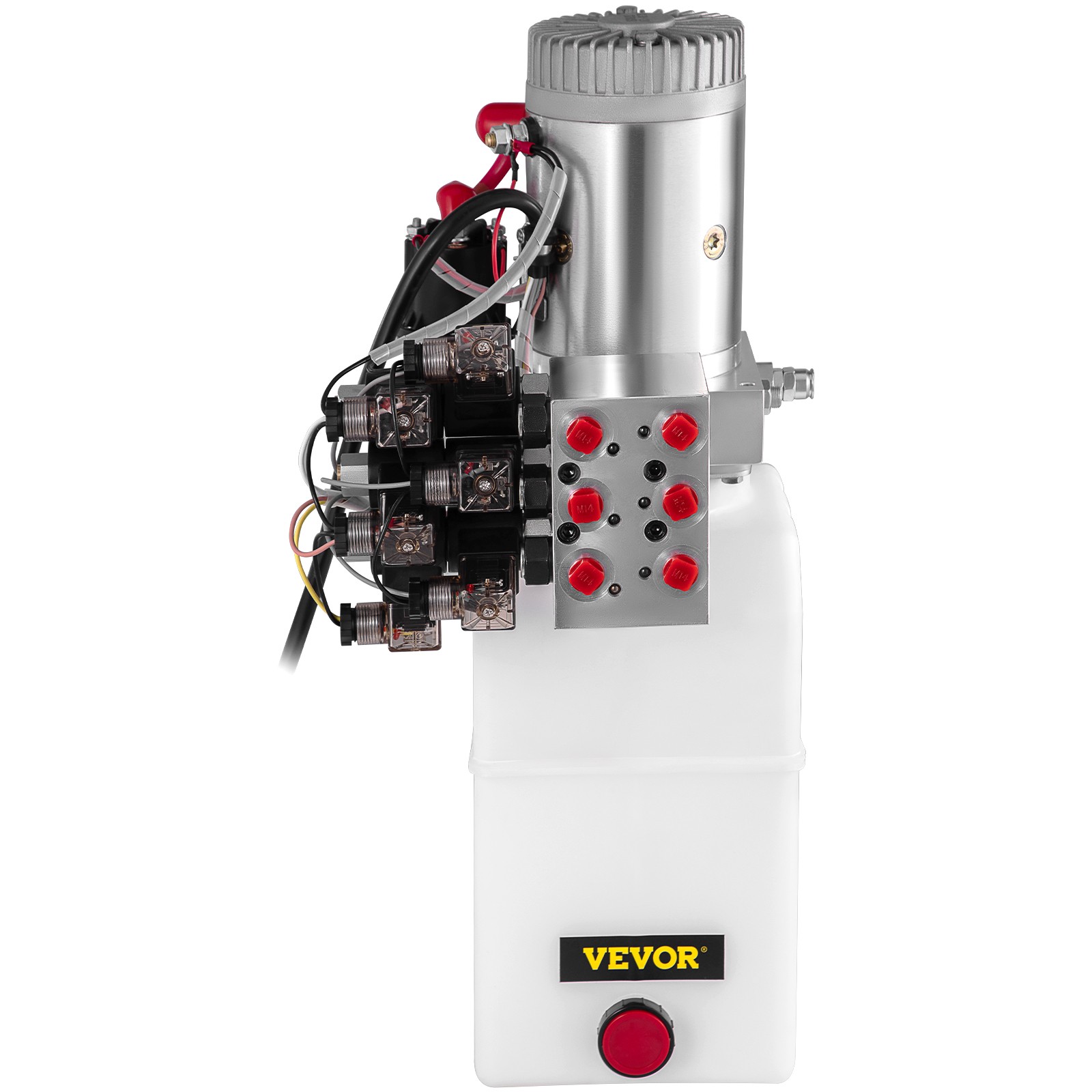 VEVOR 6 Way Hydraulic Pump 12V 6 Quart Double Acting Dump Trailer Control Kit
