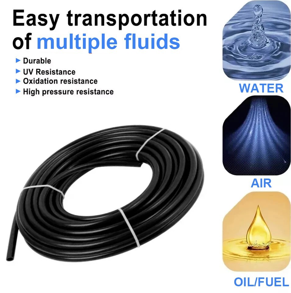 1/4» Air Tubing Kit, 50ft Nylon Hose 1/2 3/8 1/4 1/8 Push to Connect Fittings