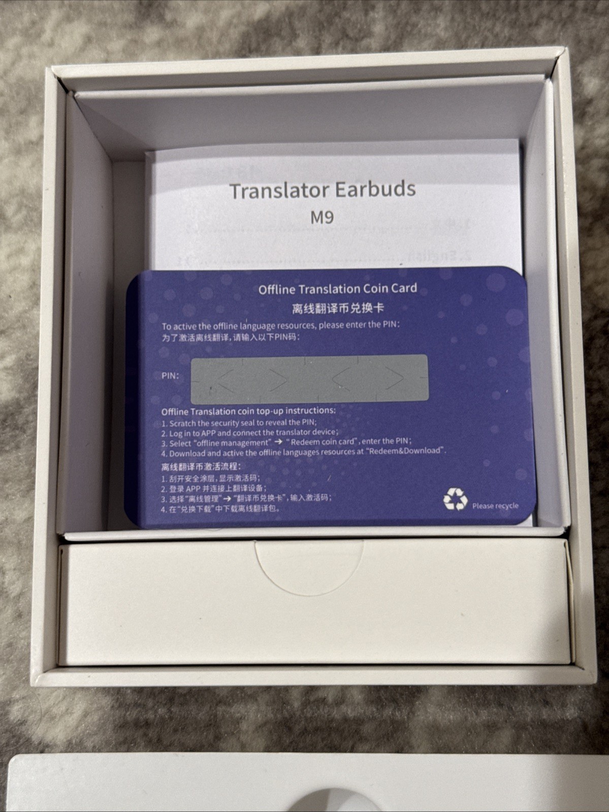 Wooask Translation Earbuds M9 Language Translator Device Open Ear Translator