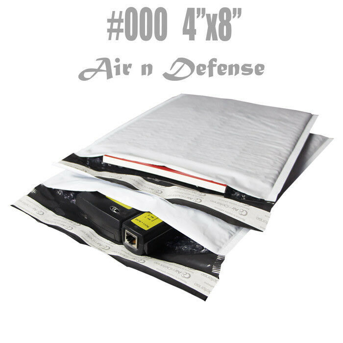 5000 #000 4×8 Poly Bubble Padded Envelopes Mailers Shipping Bags AirnDefense