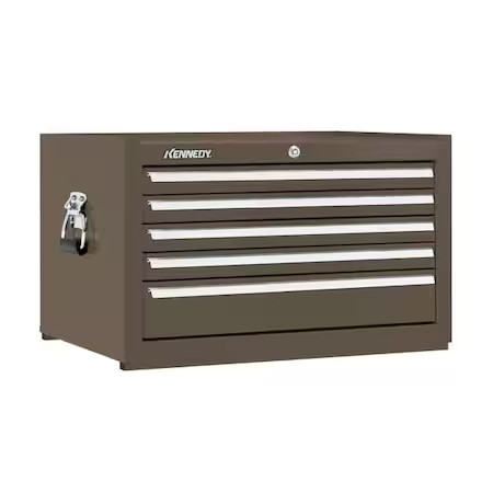 Kennedy 2805Xb Kseries Top Chest, 5 Drawer, Brown, Steel, 29 In W X 20 In D X