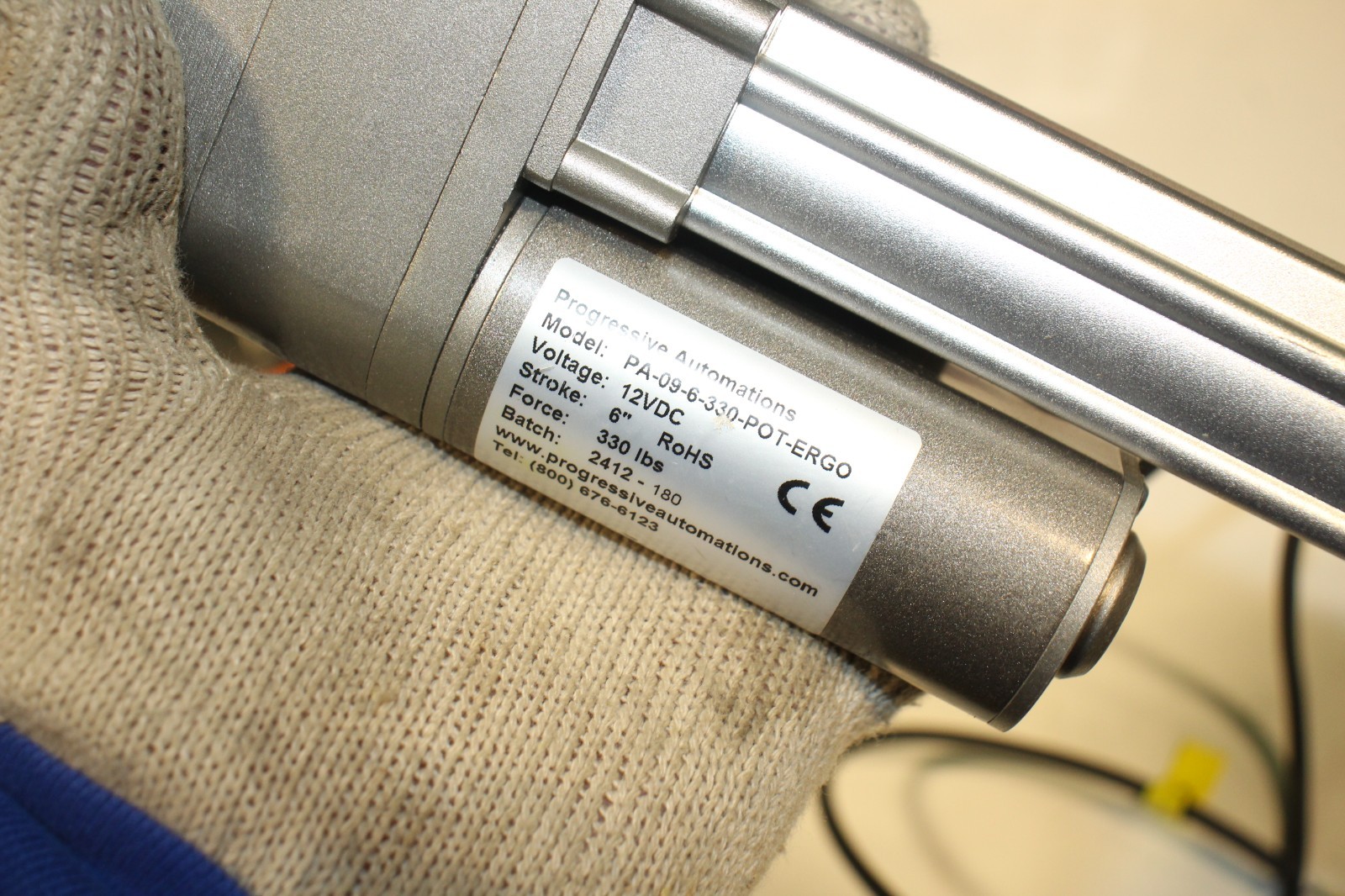 Progressive Automations Linear Actuator PA-09-6-330-POT-ERGO