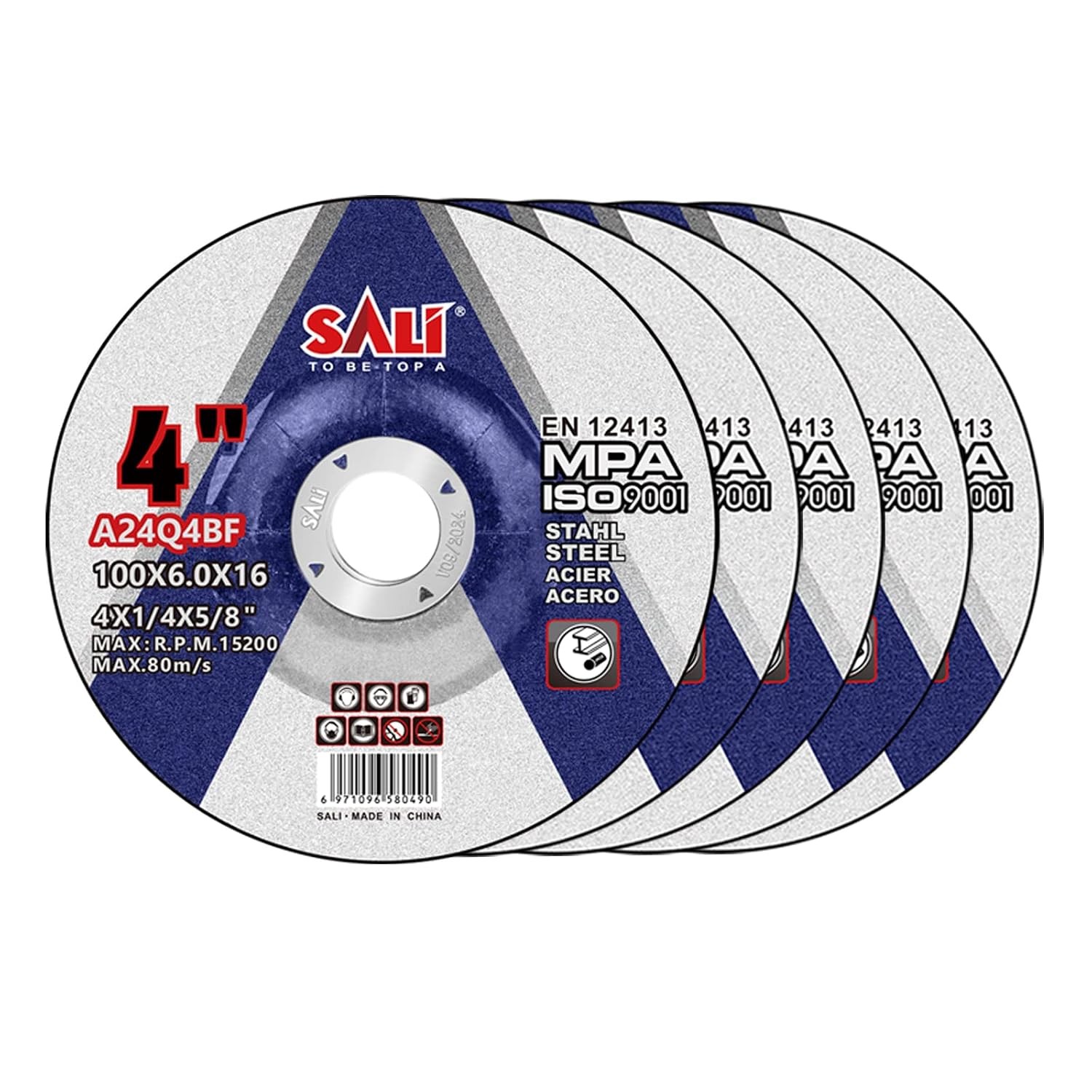 71878 4 Inch Grinding Wheels Depressed Center 1/4 Inch 5/8 Inch